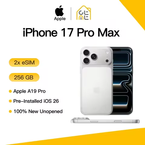 Apple iPhone 17 Pro Max Original Fully Unlocked ESIM 120Hz 6.9' Super Retina XDR OLED A19 Pro Chip T