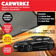 Customised Window Magnetic Sunshades BMW 1 Series 2019-2025 3rd Generation (F40) /(F70) Luxury Germa