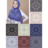 🔥Clearance stock🔥 Printed Square Shawl  Ariani / Tudung Bercorak Lembut Ariani