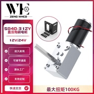 5840-31ZY DC Turbo Snail Gear Motor Self-Locking Power Strong DC Motor 51MM Long Axis Motor