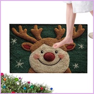 Christmas Kitchen Rugs Non-Slip Reindeer Bathroom Rug 23.6x15.7 Inch Absorbent Christmas Front Door 