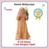 Gamis Anak Perempuan Baju muslim anak Gamis Putih Manasik haji anak