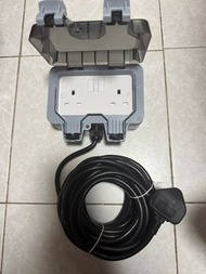 戶外防水2位獨立開關插座