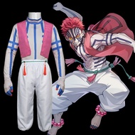 Demon Slayer Cosplay Costume Full Set Kimetsu No Yaiba Akaza's Cosplay Costumes Wig