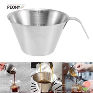 PEONIES Espresso Measuring Cup, Stainless Steel 304 Espresso Shot Cup, Accessories 100ml Universal Coffee Measuring Glass