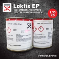 FOSROC 1.33KG Lokfix EP High Strength Thixotropic Epoxy Resin Anchoring Grout General Purpose Epoxy Putty