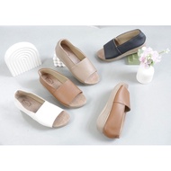 Women's Leather Wedges Shoes