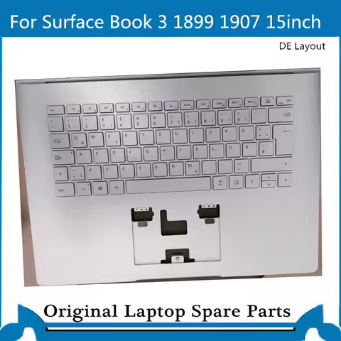 Replcement for Surface Book 3 1899 1907 Topcase with Keyboard 15 Inch DE GR Layout
