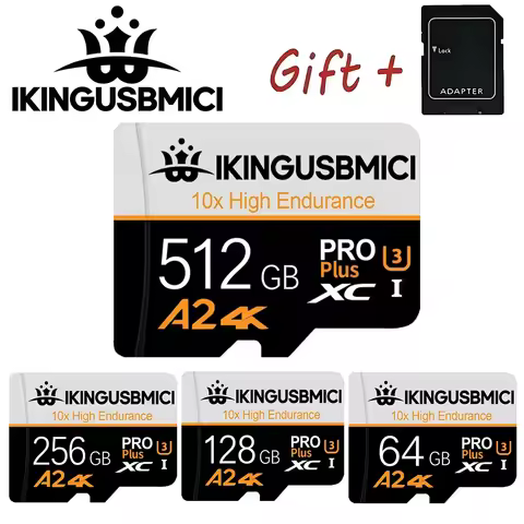 SD Cards Micro TF SD Card Memory Card TF Cards 128GB 256GB 64GB UHS-I A2 X-Ray Proof U3 U1 Class 10