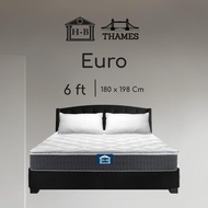 [รับประกัน 10 ปี] Home Best X Thames ที่นอนยางพาราไฮบริด รุ่น Euro ความหนา 10 นิ้ว [อัดสุญญากาศ] นุ่