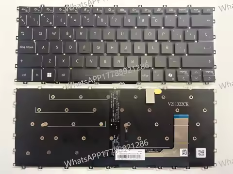 Original Laptop Backlit Keyboard, Fits MSI Summit E13 Flip Evo A11MT MS-13P2 MS-13P3, FR/GR/IT/RU/CF