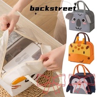 BACKSTREET Cartoon Stereoscopic Lunch Bag, Thermal Bag Portable Insulated Lunch Box Bags,  Cloth Thermal Lunch Box Accessories Tote Food Small Cooler Bag