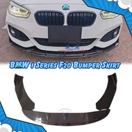BMW 1 Series F20 Front Bumper Diffuser Lip Wrap Angle Splitters glossy Black Carbon