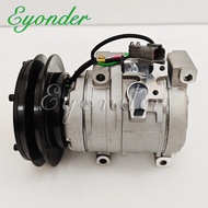 AC Compressor 10S15C 1PK 24V for JOHN DEER Komatsu WA200 WA400-5L Kawasaki 65Z EXCAVATOR  AT215510 2