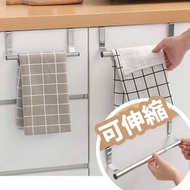 其他品牌 - 可伸縮櫃門掛架掛式櫥櫃門可伸縮毛巾桿不銹鋼免打孔門背式抹布毛巾掛架毛巾收納架
