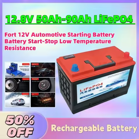 Upgrade12.8V 50Ah-90Ah LiFePO4 Battery Packs Fort 12V Automotive Starting Battery Battery Start-Stop
