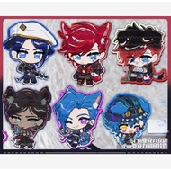 Arcane Ver10:League of Legends chibi anime keychain souvenir keychain, acrylic keychain backpack han