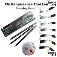 RENAISSANCE Thailand HB-6B drawing art black pencil