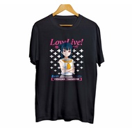 Infinite anime love live distro t-shirt YOSHIKO TSHIMA - AQOURS material combed 30s