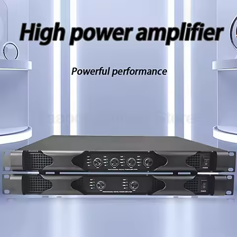 2400 Watts 2/4 Channel Post Power Amplifier Hifi High Power Professional Digital Sound Amplifier Can