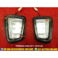 Perodua Axia 2017-2018 (G) Front Bumper LED Daylight DRL Light Lamp Lights Foglamp Fog Lamp [READY S