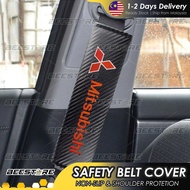 [2PC] Mitsubishi Car Safety Seat Belt Cover Carbon Fibre Xpander triton outlander lancer attrage asx