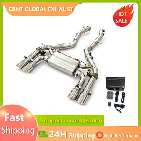 CBNT S55 Valvetronic Catback Exhaust for BMW F80 M3 F82 M4 F87 M2C 3.0T Axleback Muffler Remote Cont