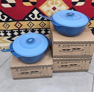 Pero Amarilis Serving Bowl With Spoon Set Of 2 - Mangkok Saji Plastik dengan Tutup
