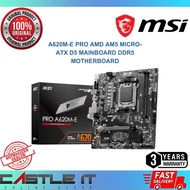 MSI PRO A620M E AM5 m-ATX MOTHERBOARD - D5