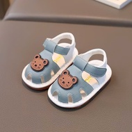 T04 Giày xăng đan có kèn cao cấp chống trơn cho bé trai bé gái 6-24 tháng. Giày quai dán nhẹ êm chân