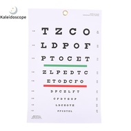 Kaleidoscope Premium Snellen Eye Chart Wall Chart Plastic Waterproof Snellen Charts For Eye Test Exa