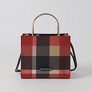 [Direct From Japan] Crestbridge Blue Label Checked Metal Mini Tote