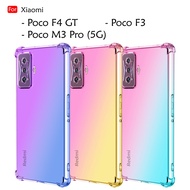 Xiaomi Poco F4 GT F3 M3 Pro 5G Rainbow Aurora Anti-Shock Case Cover Back TPU Silicone Soft Casing Mo