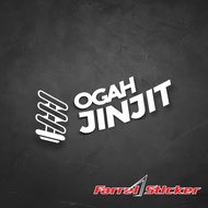 Stiker Sticker Ogah Jinjit cutting