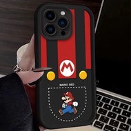 Compatible For iPhone 13 14 Pro Max 13 Mini 14 Plus Cartoon Super Mario Bros soft Case