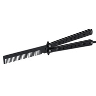 Sisir Besi Lipat Butterfly Knife Training Balisong Trick Benchmade - Hitam