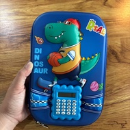 Dinosaur Pencil Case + Calculator