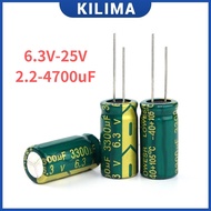 100Pcs 6.3V 10V 16V 25V Capacitor ESR High Frequency 48Values 100UF 220UF 330UF 470UF 680UF 1000UF 1