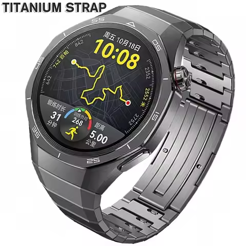 No Gaps Luxury Titanium Alloy Strap for Huawei Watch GT 5 Pro 46mm Metal Bracelet for Huawei Watch G