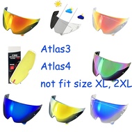 Ruroc Atlas3/Atlas4 Helmet Shield Lens Visor Pinklock not fit XL, 2XL