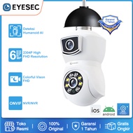 EYESEC CCTV WiFi 6MP Dual Lens Outdoor Waterproof IP Camera CCTV PTZ Kamera HP Jarak Jauh COD