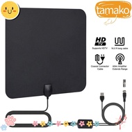 TAMAKO Digital TV Antenna, HD TV DTV Box Freeview Signal Capture, Useful Signal Booster Indoor Aerial Digital Signal Amplified Television supplies