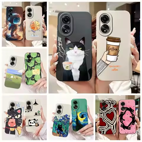 For Oppo A78 4G Case CPH2565 New Fashion Candy Painted Back Cover Shockproof Phone Case For Oppo A78