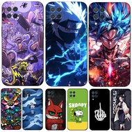 case For Samsung Galaxy M62 F62 4G Case Silicon Phone Back Cover Soft black tpu m625 Black Purple Bu