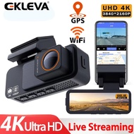 EKLEVA 4K 3840*2160P Dash Cam with Wifi 24H Parking Mode Ultra HD Vehicle Dashcam Car Road Camera Hi