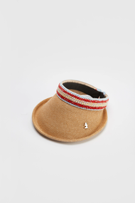 Tagi. Wheat Raffia Visor Cap