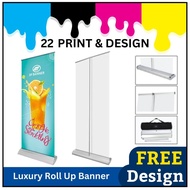 Luxury Roll Up Bunting Banner Stand With Printing (FREE Design)#roll up banner stand#banner sekolah#