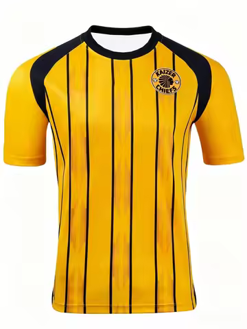 2026 New Kaizer Chiefs 3D Printed Football Jersey Men Summer Sports Outdoors T-shirt Breathable Quic