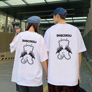 Urban Style Inscrown T-Shirt Bigsize Jumbo XL 2XL 3XL 4XL 5XL Harajuku T-Shirt for Men and Women Kor