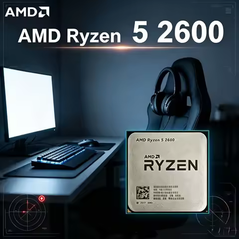 AMD Ryzen 5 2600 R5 2600 Desktop CPU Processor 3.4 GHz 6-Core 12-Thread 65W YD2600BBM6IAF Socket AM4